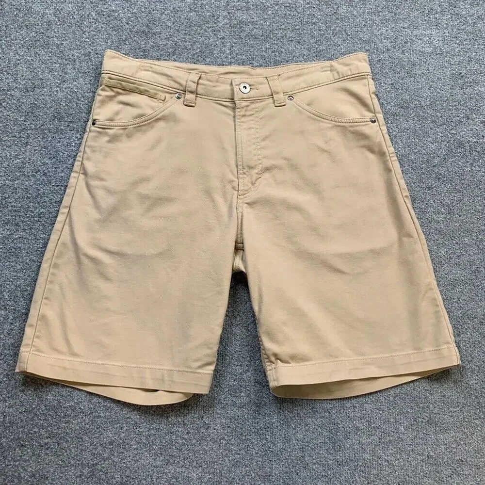 The North Face Shorts Mens 32 Wheat Cotton Stretch Flat Front Casual‎ Walk Chino